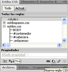 Panel Estilos CSS