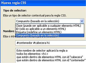 Tipos de estilos